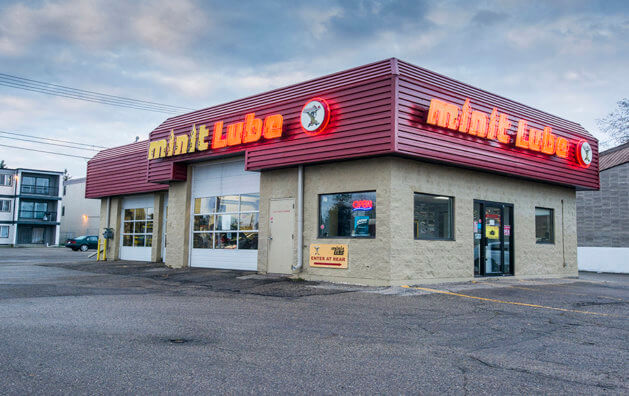 Outside photo of Minit Lube in Red Deer on 49 Ave.