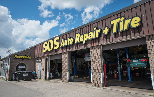 Front view of SOS Auto Repair & Tire