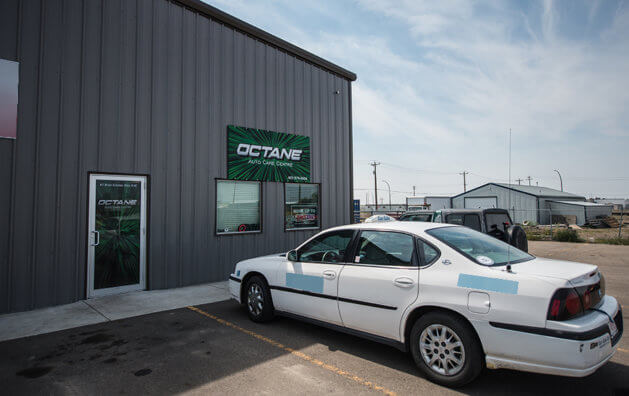 Outside view of Octane Auto Care Centre shop