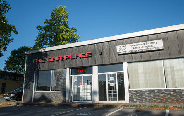 The Car Place main entrance in Burnaby.