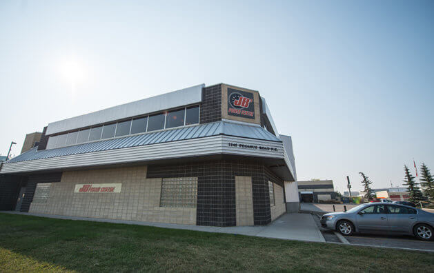 Outside view of JB's Power Centre Calgary shop