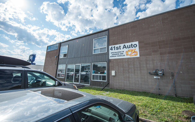 41st Auto shop view in Calgary, AB