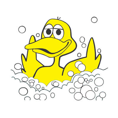 Logo for Rubber Duck Car Wash locations in Nova Scotia