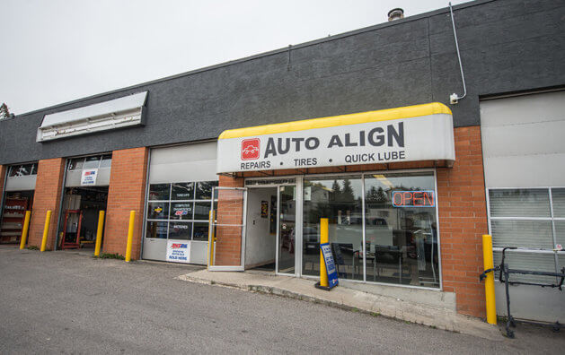 entrance photo of Auto Align shop in Calgary, AB.