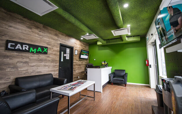 Interior view of Carmax Auto Care Center