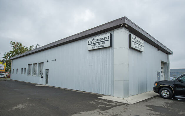 Outside view of Progressive Auto Repair shop.