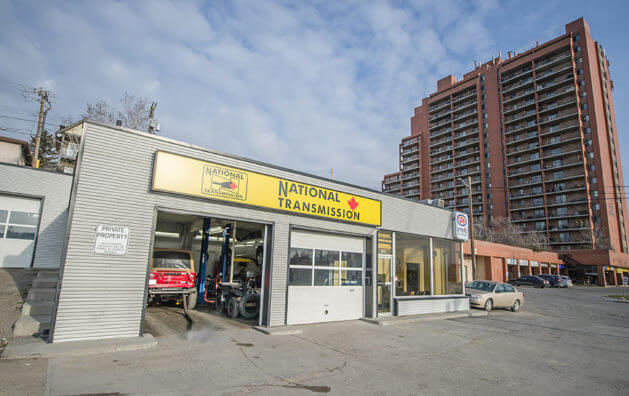 Outside photo of National Transmission South in Calgary off MacLeod Trail