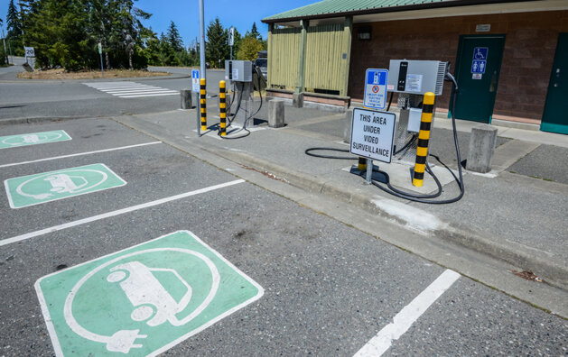 Photo of EV Charging at Comox visitor centre