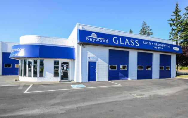 Outside photo of Baywood Glass in Nanaimo