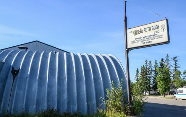 Outside photo of O'Toole Auto Body in Beaverlodge