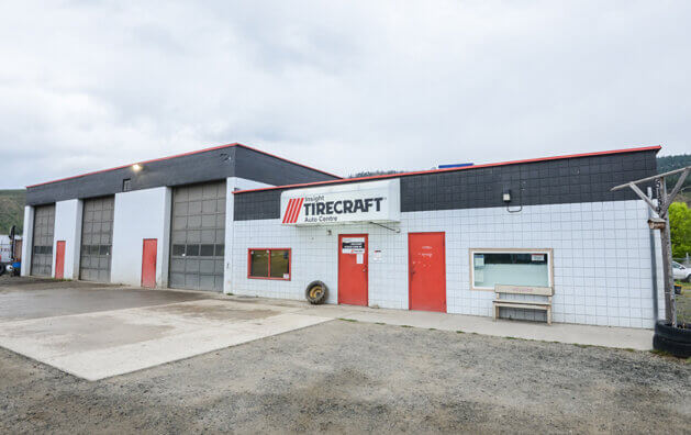 Outside view of Insight Tire & Auto shop in Barriere, BC